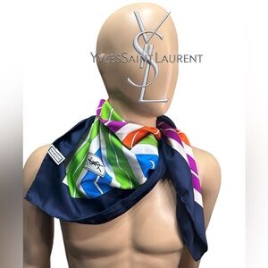 Yves Saint Laurent Vibrant Silk Scarf